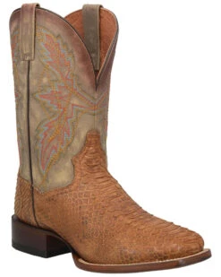 Dan Post Men's Dry Gulch Python Exotic Boots - Broad Square Toe