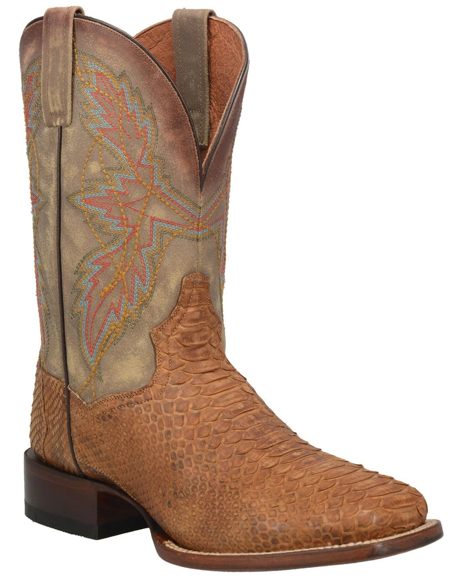 Dan Post Men's Dry Gulch Python Exotic Boots - Broad Square Toe 3 Dan Post Men's Dry Gulch Python Exotic Boots - Broad Square Toe