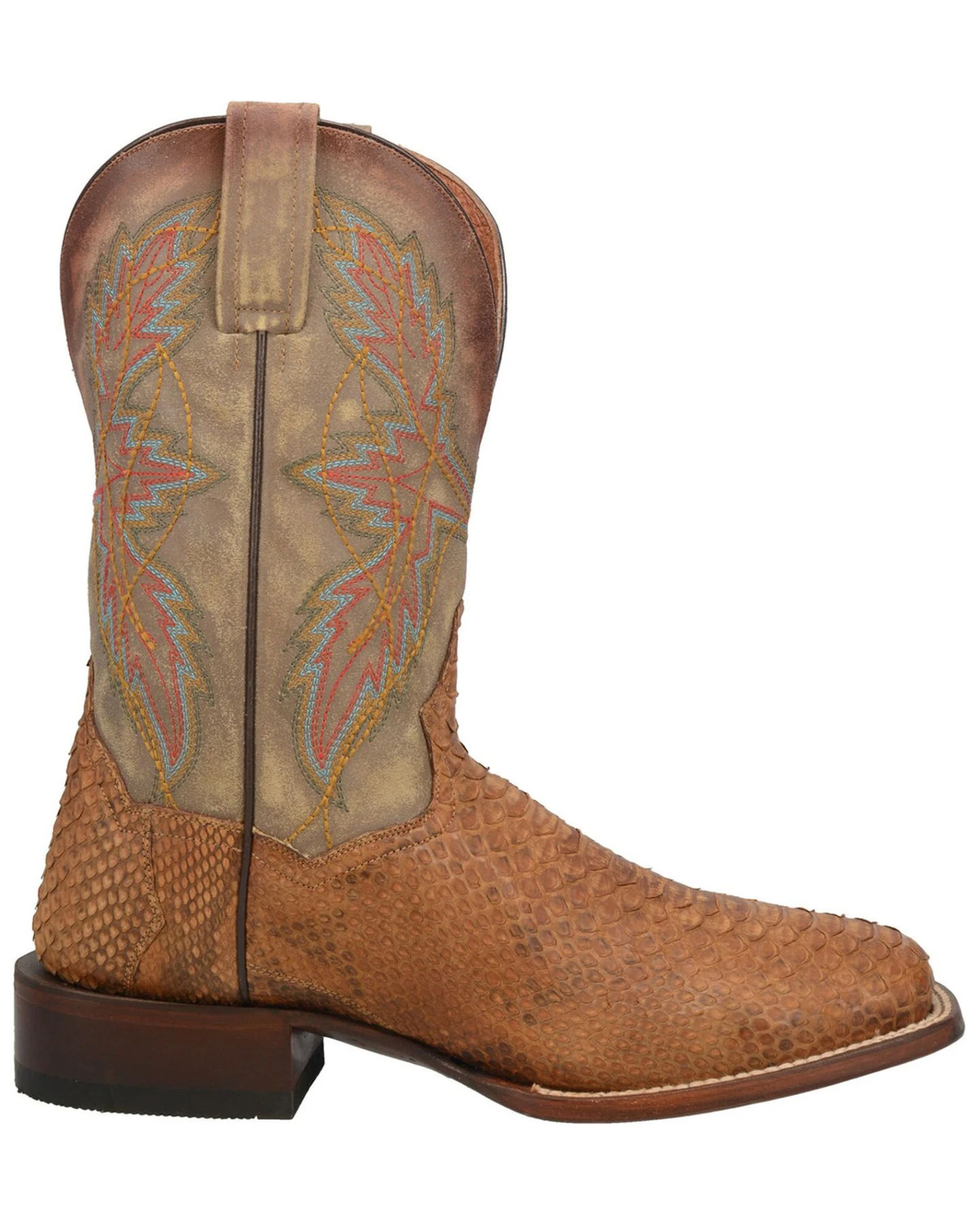 Dan Post Men's Dry Gulch Python Exotic Boots - Broad Square Toe 4 Dan Post Men's Dry Gulch Python Exotic Boots - Broad Square Toe - Image 2