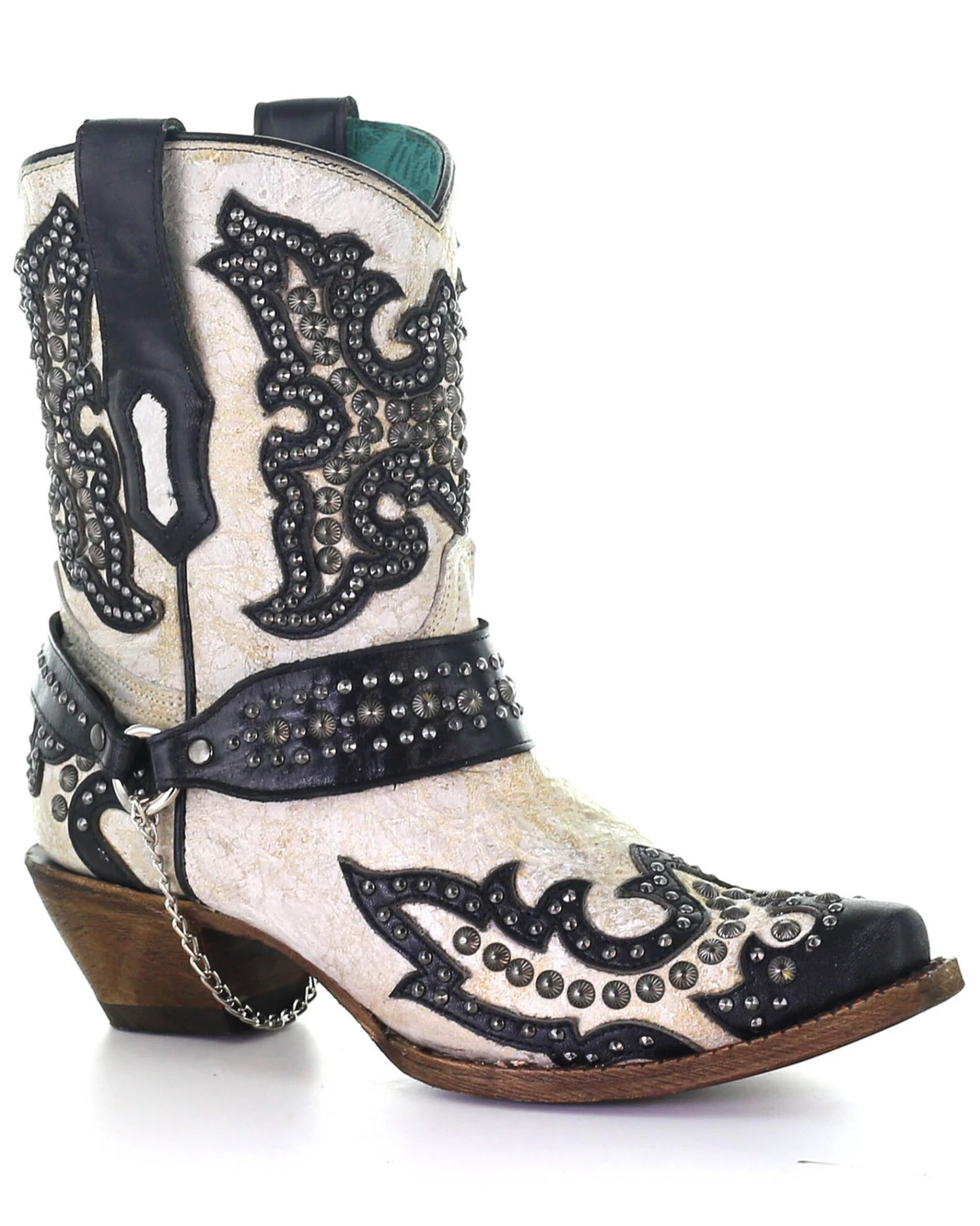 Corral Women's White Studs Western Boots - Snip Toe 3 Corral Women's White Studs Western Boots - Snip Toe