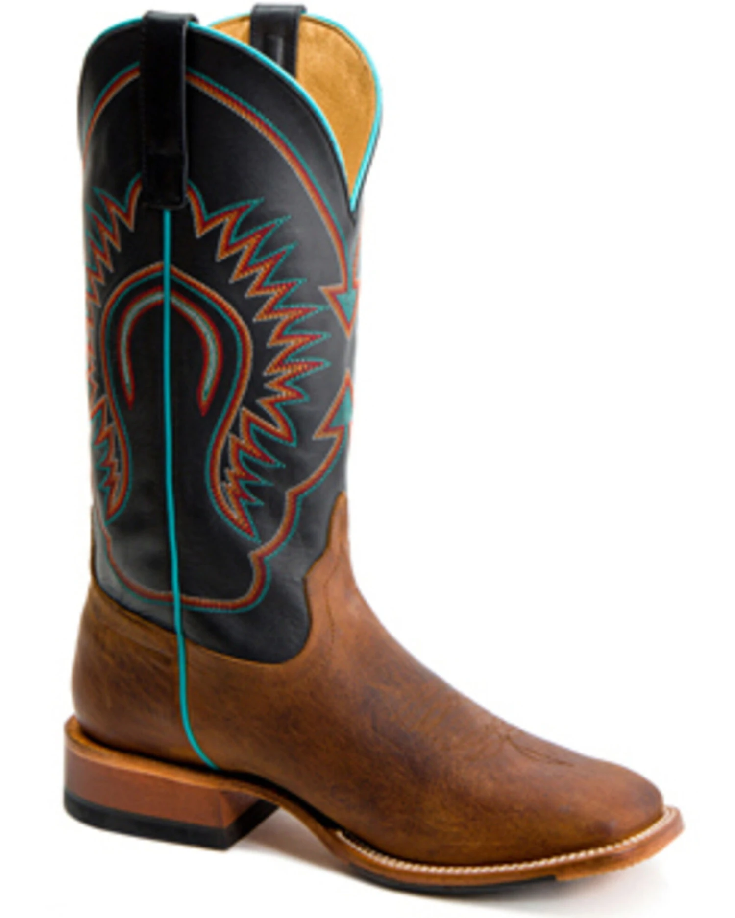 Horse Power Men's Bison Western Boots - Broad Square Toe 3 Horse Power Men's Bison Western Boots - Broad Square Toe