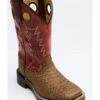Cody James Boys' Reptile Print Western Boots - Broad Square Toe -Deals ROPER Store 2000328726 920 P1