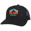 HOOey Men's Black Punchy Patch Logo Mesh Trucker Cap 2 HOOey Men's Black Punchy Patch Logo Mesh Trucker Cap -Deals ROPER Store 2000330219 001 P1