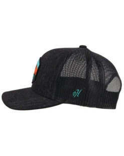 HOOey Men's Black Punchy Patch Logo Mesh Trucker Cap 9 HOOey Men's Black Punchy Patch Logo Mesh Trucker Cap -Deals ROPER Store 2000330219 001 P3
