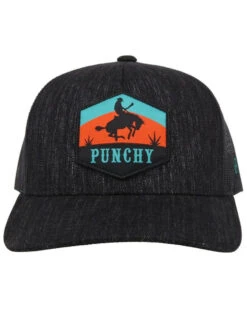 HOOey Men's Black Punchy Patch Logo Mesh Trucker Cap 11 HOOey Men's Black Punchy Patch Logo Mesh Trucker Cap -Deals ROPER Store 2000330219 001 P5