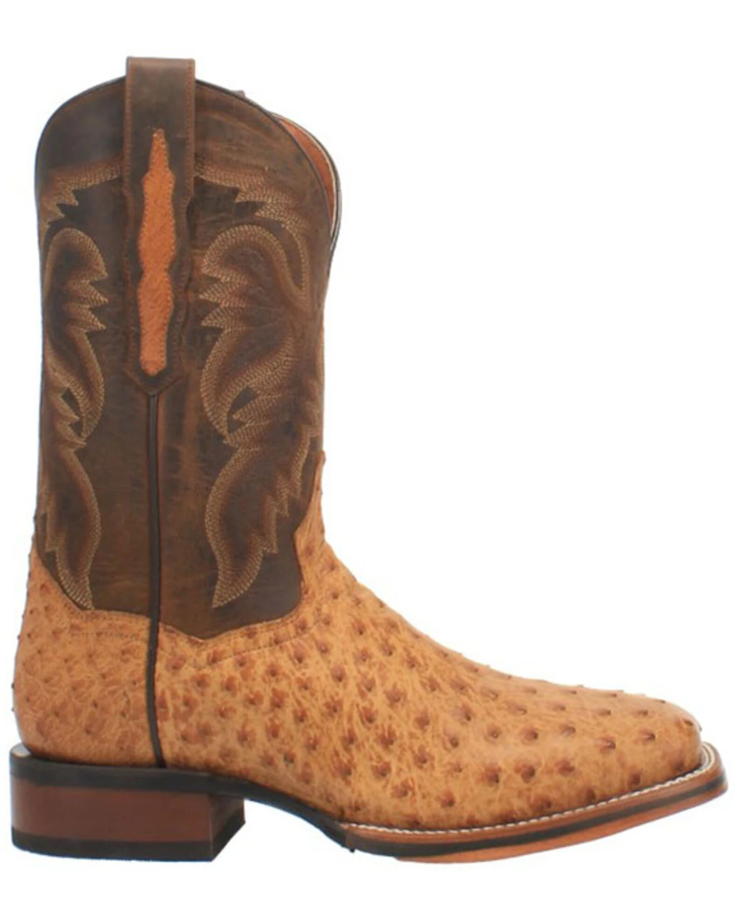 Dan Post Men's Kershaw Exotic Ostrich Skin Western Boots - Broad Square Toe 4 Dan Post Men's Kershaw Exotic Ostrich Skin Western Boots - Broad Square Toe - Image 2