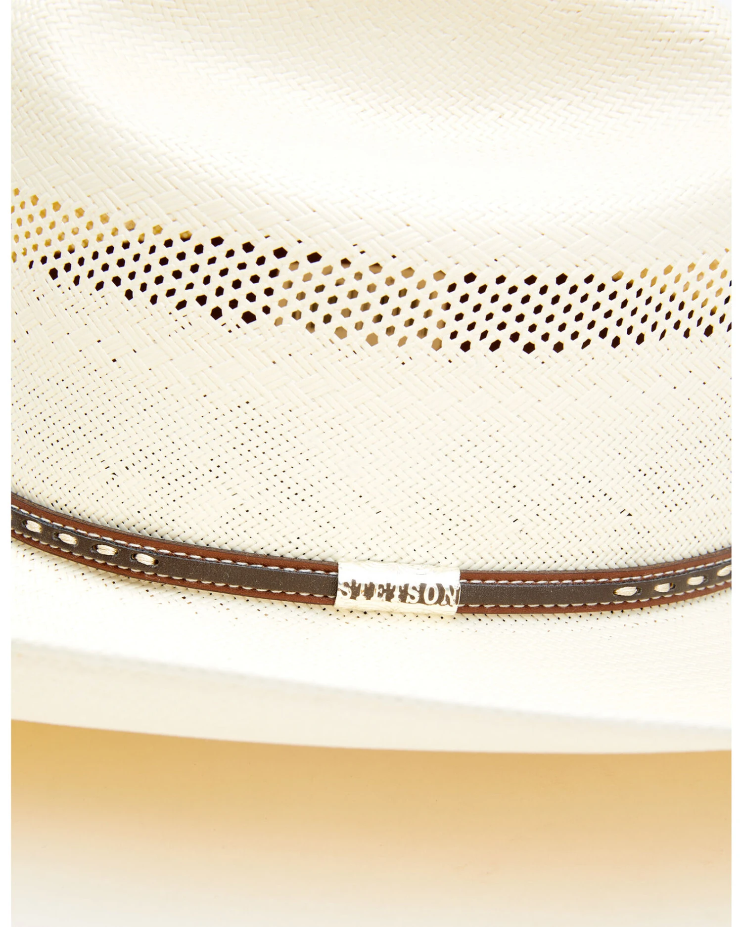 Stetson Men's Natural Crowley Straw Western Hat 5 Stetson Men's Natural Crowley Straw Western Hat - Image 3