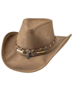 Bullhide Men's Briscoe Top Grain Leather Western Hat 
