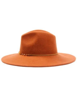 Shyanne Women's Rust Copper Beaded Rust Band Wool Felt Western Fedora Hat  -Deals ROPER Store 2000339993 220 P3