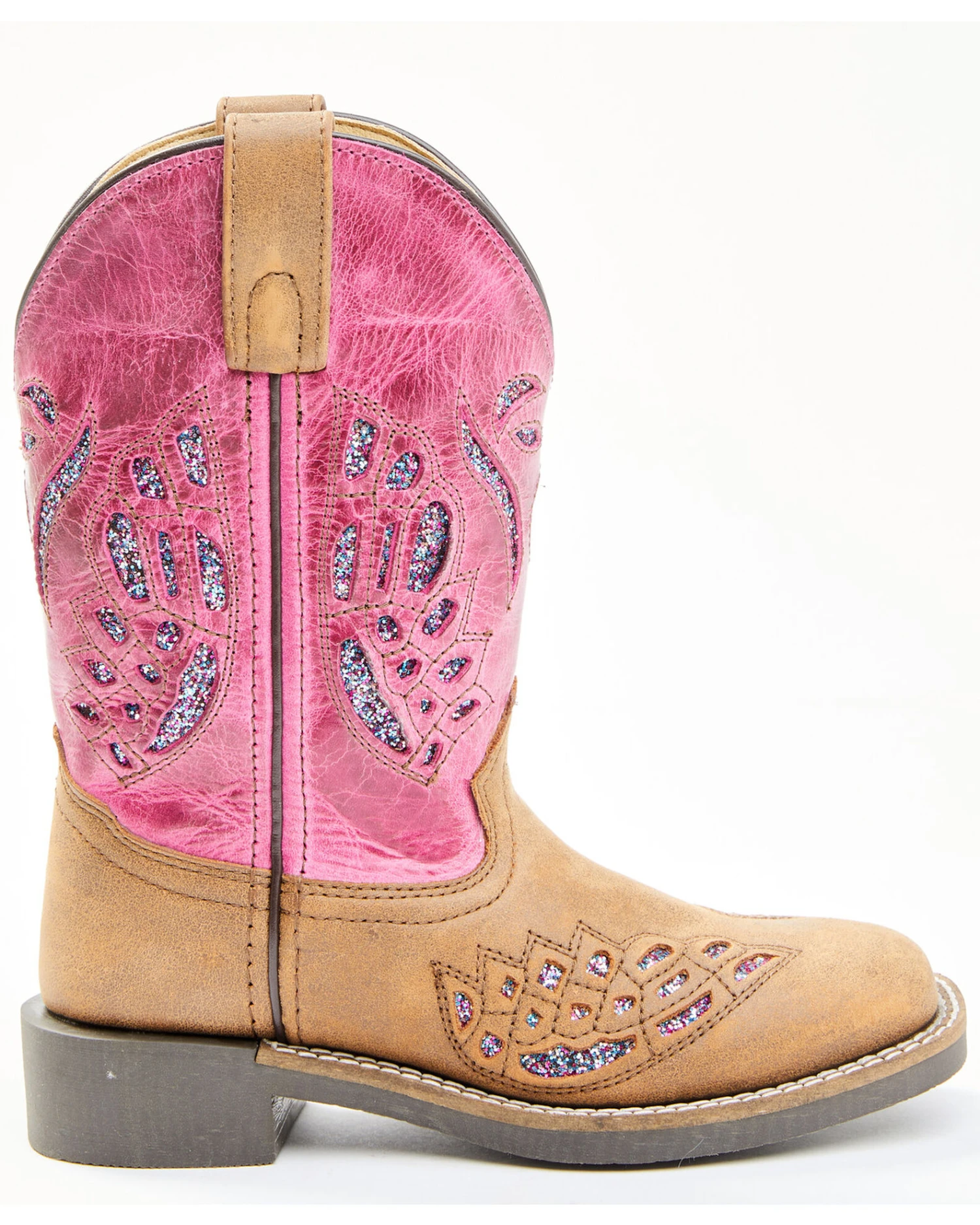 Shyanne Girls' Chloe Glitter Western Boots - Square Toe 4 Shyanne Girls' Chloe Glitter Western Boots - Square Toe - Image 2