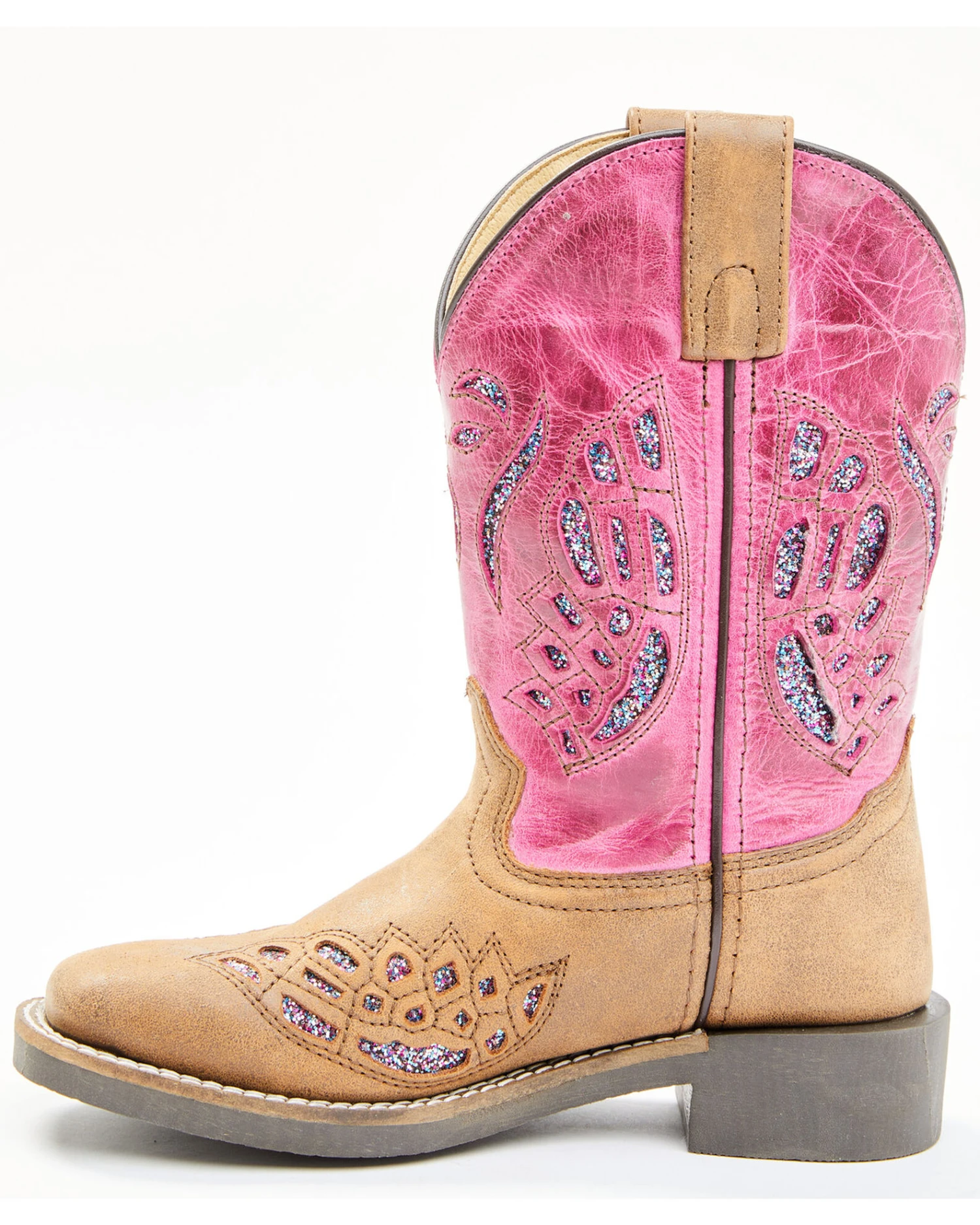 Shyanne Girls' Chloe Glitter Western Boots - Square Toe 5 Shyanne Girls' Chloe Glitter Western Boots - Square Toe - Image 3