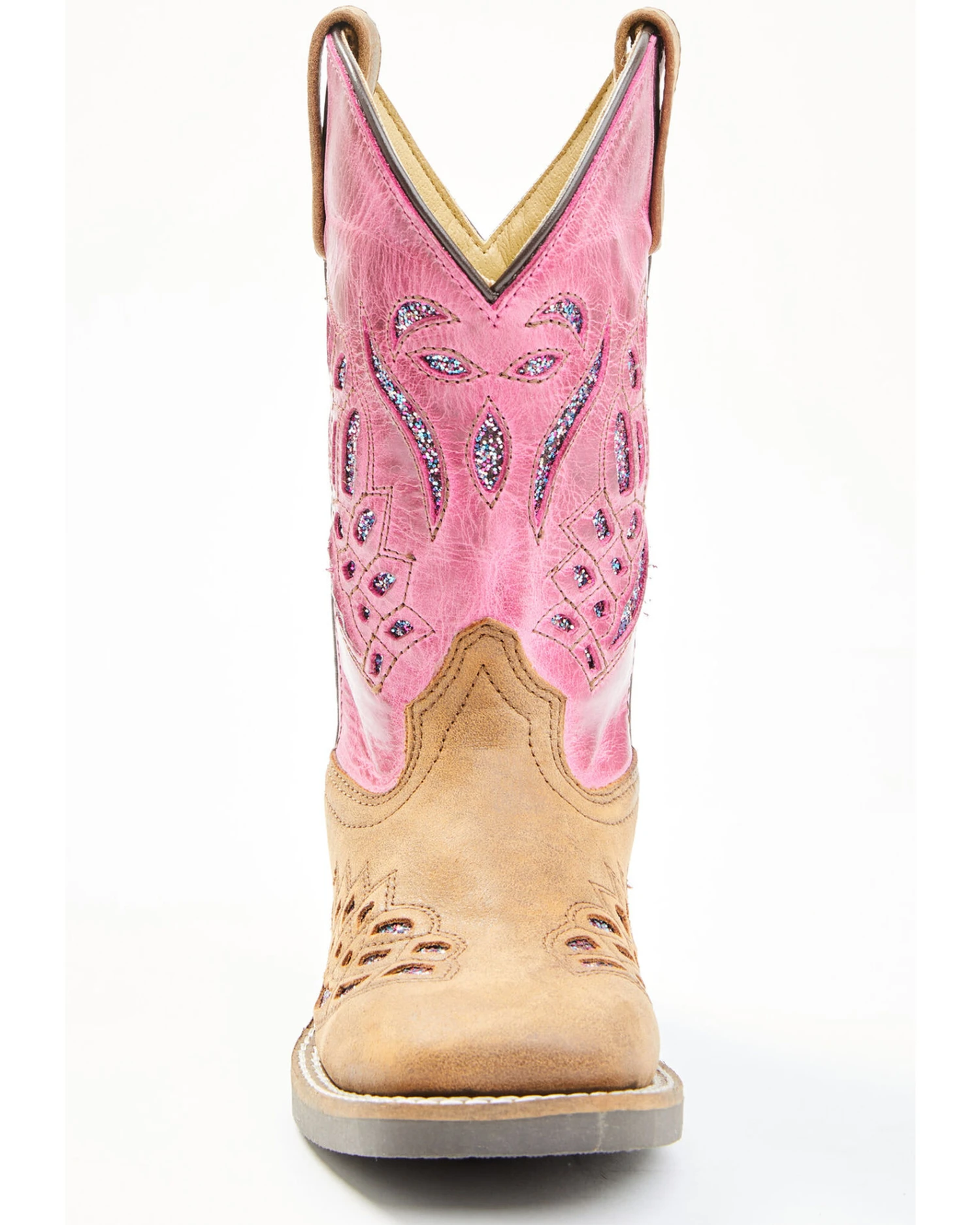 Shyanne Girls' Chloe Glitter Western Boots - Square Toe 6 Shyanne Girls' Chloe Glitter Western Boots - Square Toe - Image 4