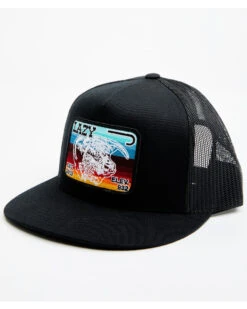 Lazy J Ranchwear Men's Serape Striped Elevation Mesh Back Ball Cap 