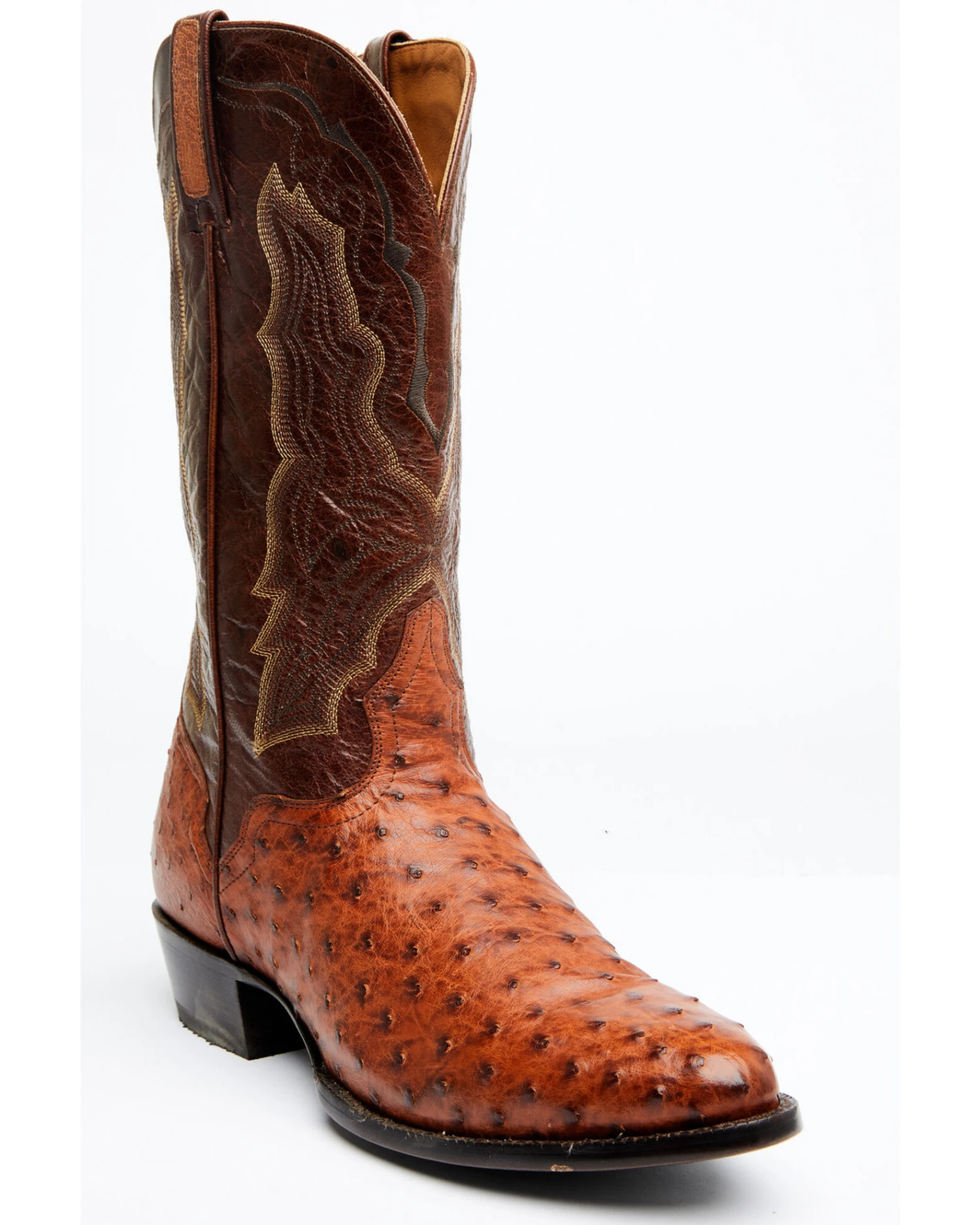 El Dorado Men's Exotic Full-Quill Ostrich Skin Western Boots - Medium Toe 3 El Dorado Men's Exotic Full-Quill Ostrich Skin Western Boots - Medium Toe
