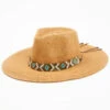 Nikki Beach Women's Beaded Trim Band Toyo Straw Rancher Hat  -Deals ROPER Store 2000350384 200 P1