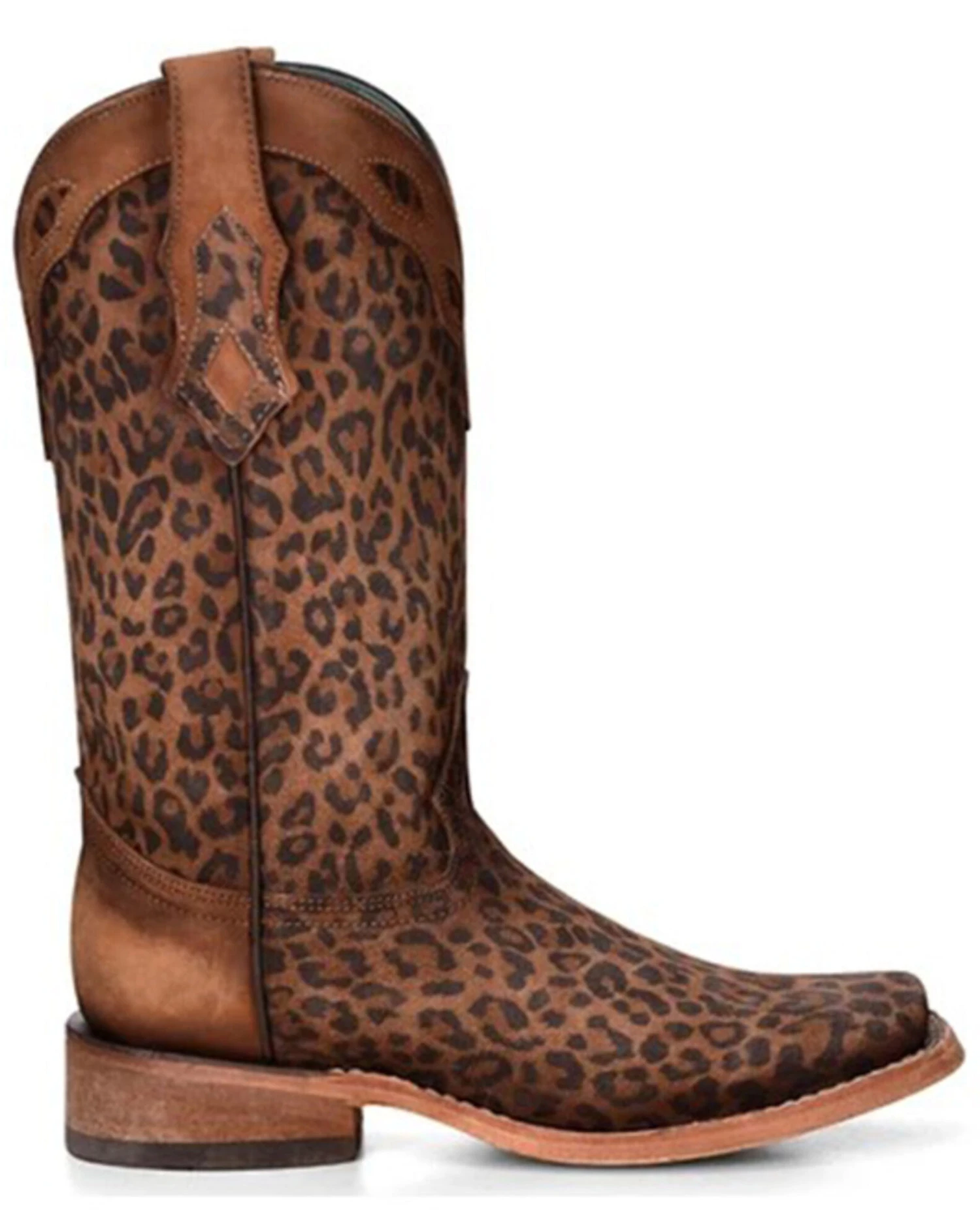 Corral Women's Leopard Print Western Boots - Square Toe 4 Corral Women's Leopard Print Western Boots - Square Toe - Image 2