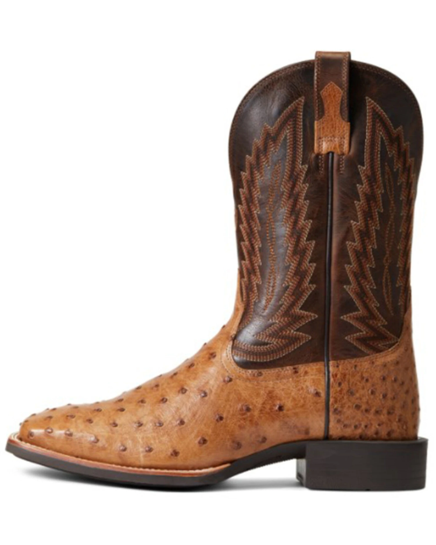Ariat Men's Ostrich Quill Quantum Primo Exotic Western Boot - Broad Square Toe 4 Ariat Men's Ostrich Quill Quantum Primo Exotic Western Boot - Broad Square Toe - Image 2