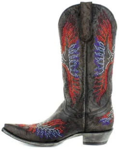 Old Gringo Women's Eagle Crystals Western Boots - Snip Toe -Deals ROPER Store 2000356902 942 P3