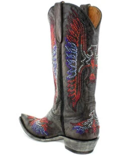 Old Gringo Women's Eagle Crystals Western Boots - Snip Toe -Deals ROPER Store 2000356902 942 P4
