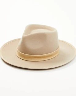 Shyanne Women's Pinch Wool Felt Fedora Hat