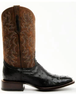 Cody James Men's Saddle Black Full-Quill Ostrich Exotic Western Boots - Broad Square Toe 10 Cody James Men's Saddle Black Full-Quill Ostrich Exotic Western Boots - Broad Square Toe -Deals ROPER Store 2000359778 001 P2