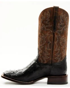 Cody James Men's Saddle Black Full-Quill Ostrich Exotic Western Boots - Broad Square Toe 11 Cody James Men's Saddle Black Full-Quill Ostrich Exotic Western Boots - Broad Square Toe -Deals ROPER Store 2000359778 001 P3