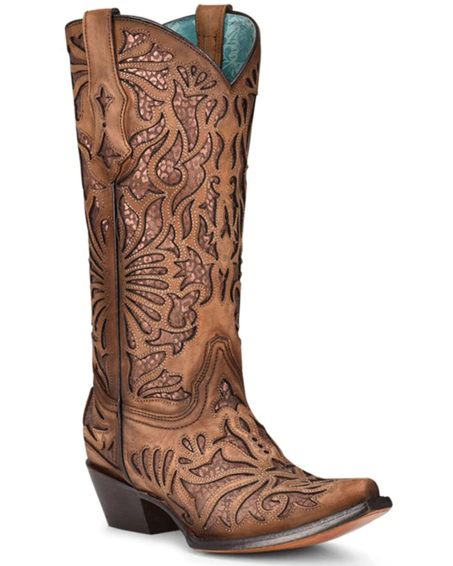 Corral Women's Shedron Inlay Western Boots - Snip Toe 3 Corral Women's Shedron Inlay Western Boots - Snip Toe