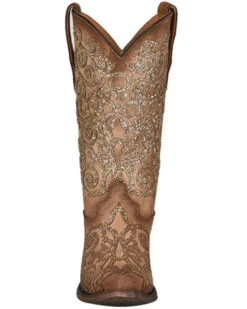 Corral Girls' Glitter Embroidery Leather Western Boot - Snip Toe 8 Corral Girls' Glitter Embroidery Leather Western Boot - Snip Toe -Deals ROPER Store 2000361090 280 P3