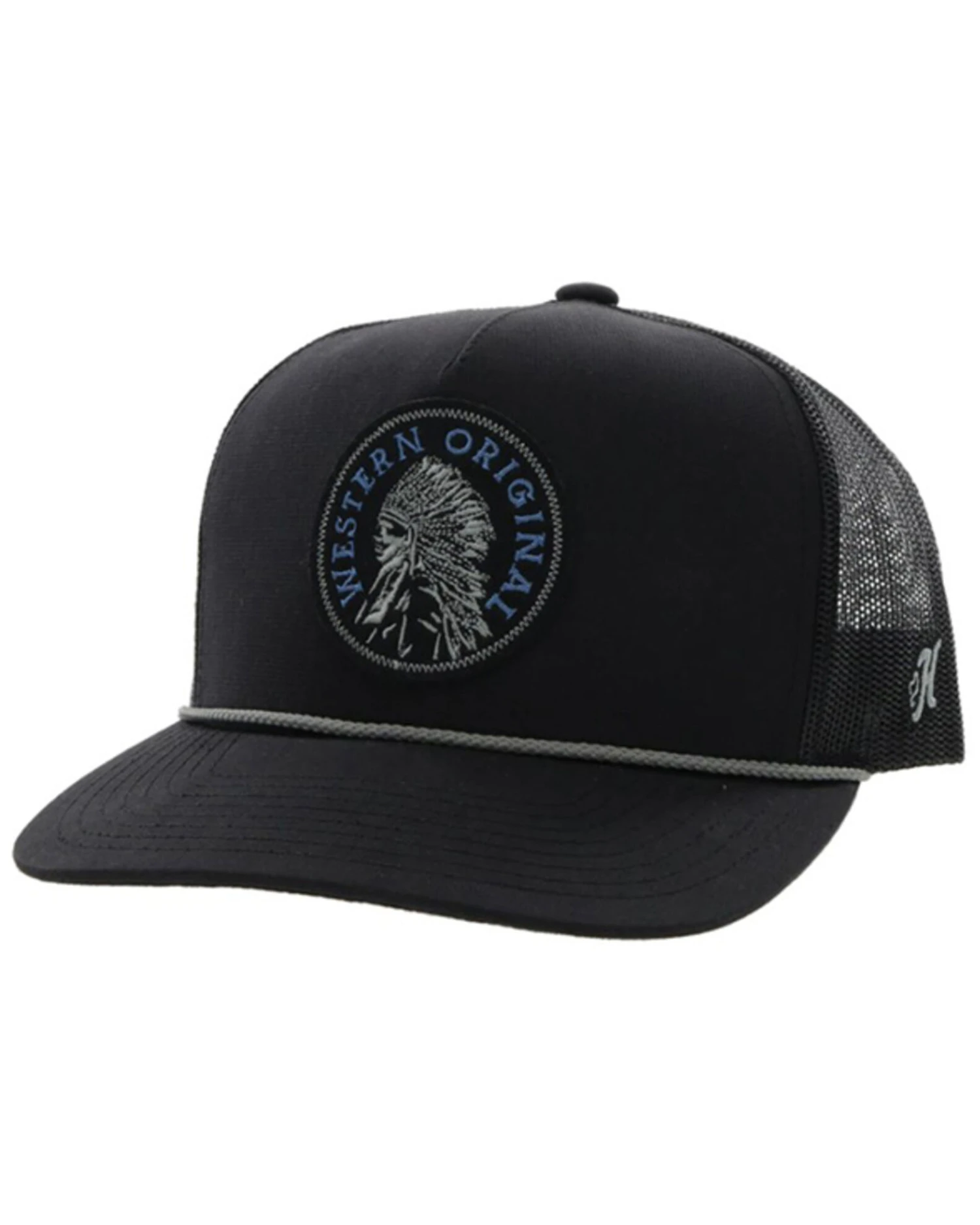 Hooey Men's Quanah Round Patch Mesh Back Trucker Cap 3 Hooey Men's Quanah Round Patch Mesh Back Trucker Cap