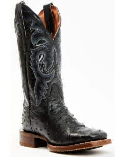 Dan Post Women's Embroidered Ostrich Western Boots - Broad Square Toe