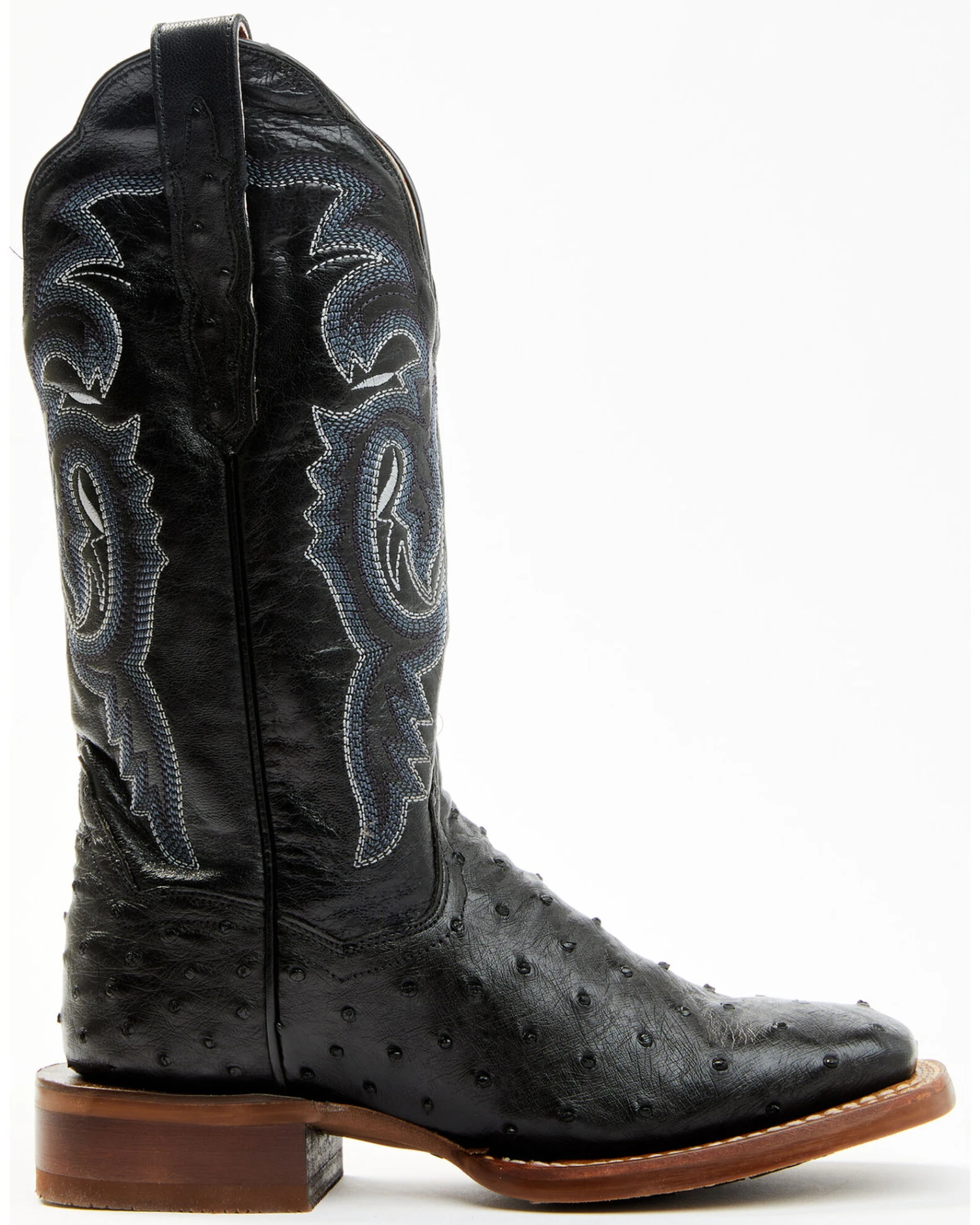 Dan Post Women's Embroidered Ostrich Western Boots - Broad Square Toe 4 Dan Post Women's Embroidered Ostrich Western Boots - Broad Square Toe - Image 2