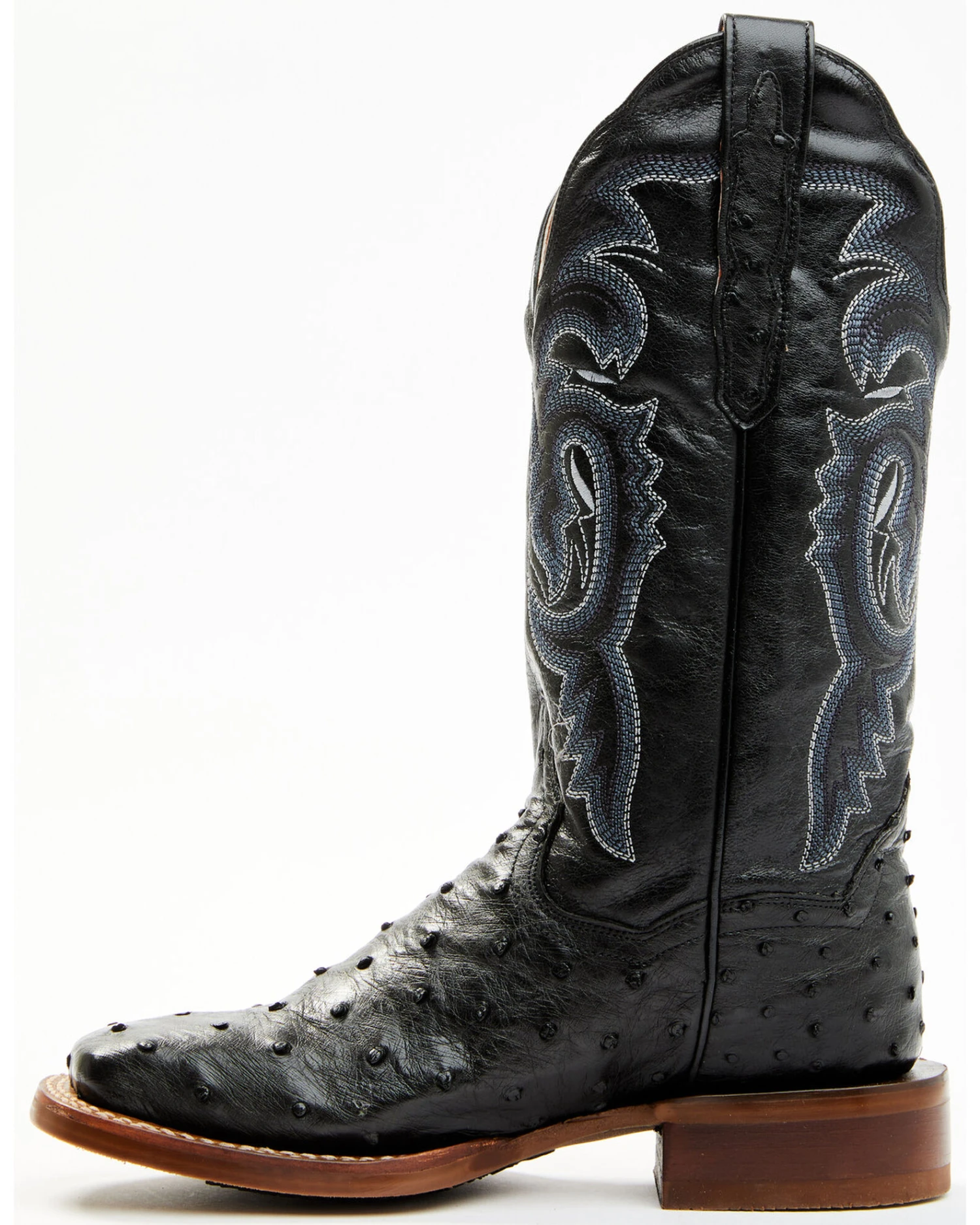 Dan Post Women's Embroidered Ostrich Western Boots - Broad Square Toe 5 Dan Post Women's Embroidered Ostrich Western Boots - Broad Square Toe - Image 3