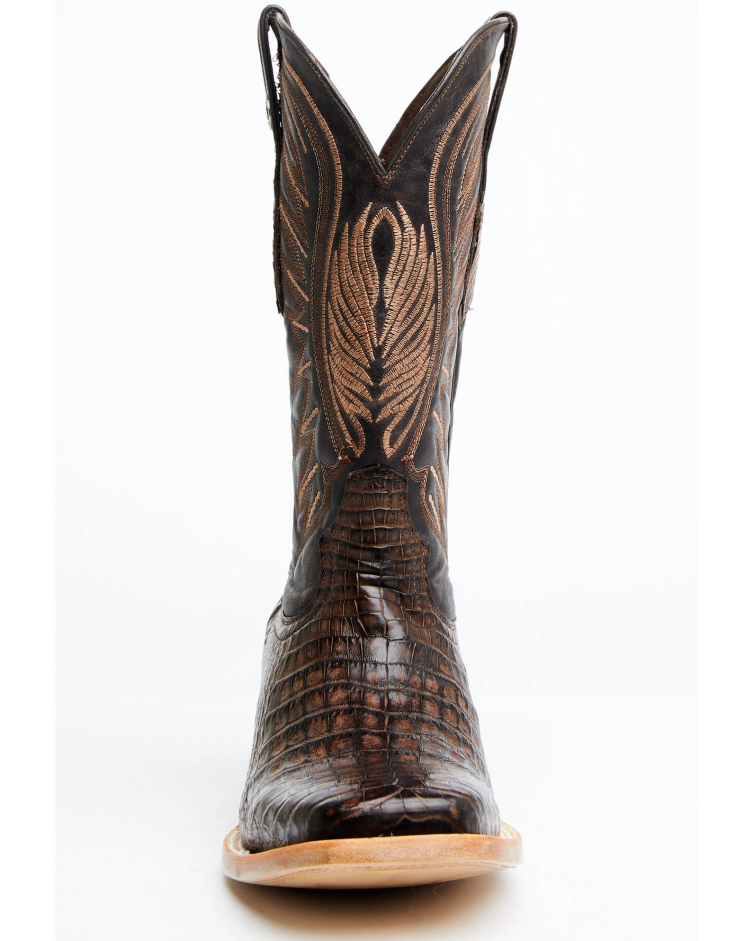 Tanner Mark Men's Shawnee Exotic Caiman Belly Western Boots - Broad Square Toe 6 Tanner Mark Men's Shawnee Exotic Caiman Belly Western Boots - Broad Square Toe - Image 4