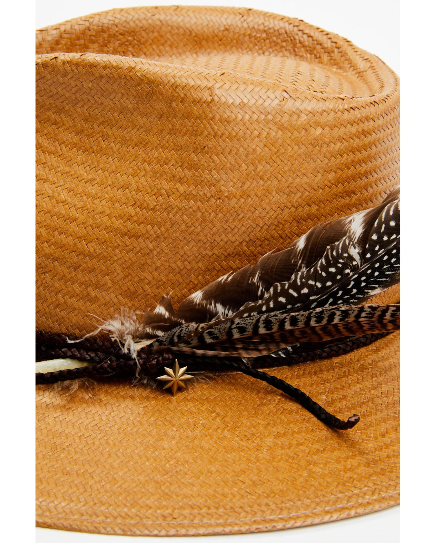 Stetson Men's Juno Feather Western Straw Hat 4 Stetson Men's Juno Feather Western Straw Hat - Image 2