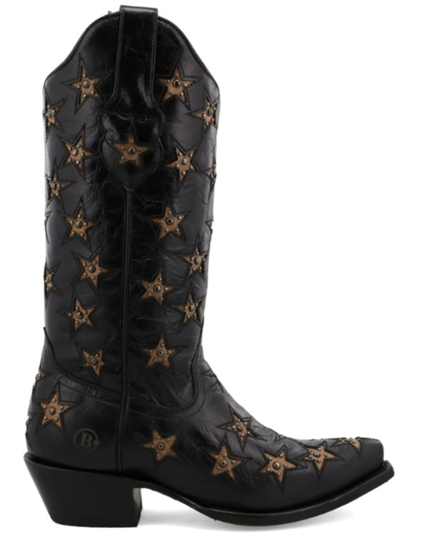 Black Star Women's Marfa Star Inlay Studded Leather Western Boot - Snip Toe 4 Black Star Women's Marfa Star Inlay Studded Leather Western Boot - Snip Toe - Image 2