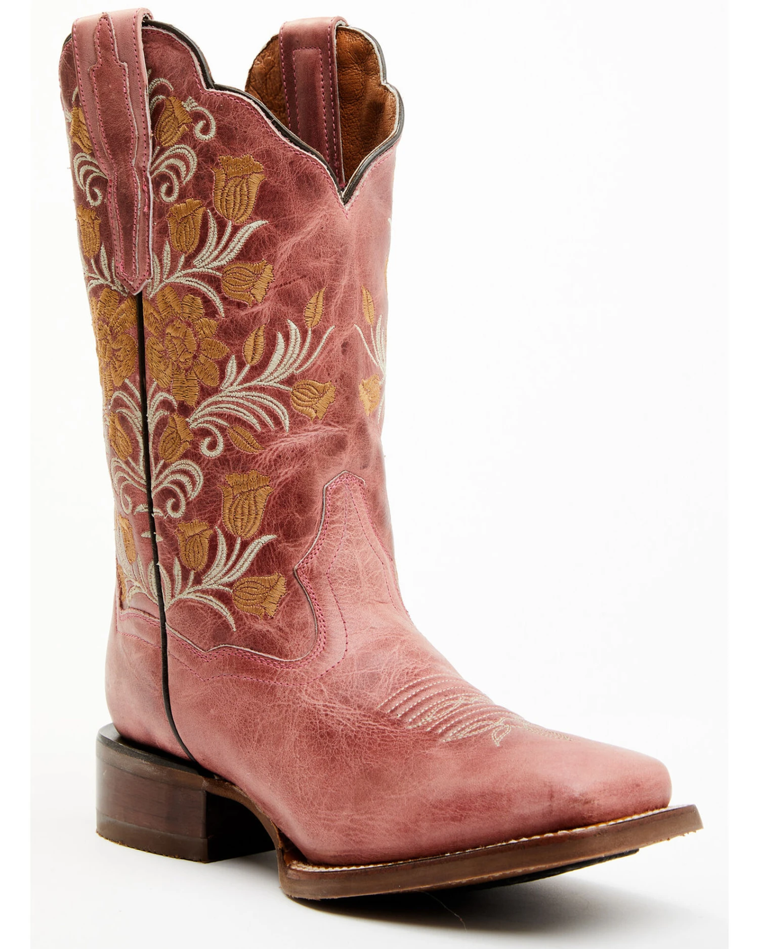 Dan Post Women's Athena Floral Embroidered Western Performance Boots - Broad Square Toe 3 Dan Post Women's Athena Floral Embroidered Western Performance Boots - Broad Square Toe