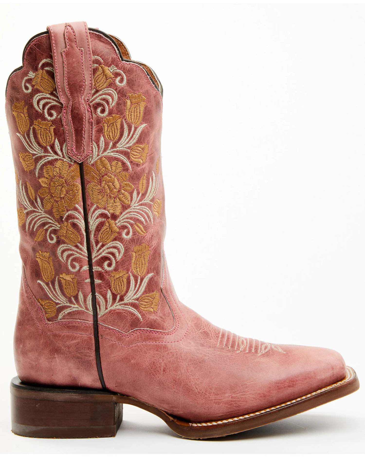Dan Post Women's Athena Floral Embroidered Western Performance Boots - Broad Square Toe 4 Dan Post Women's Athena Floral Embroidered Western Performance Boots - Broad Square Toe - Image 2