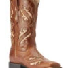 Ariat Women's Round Up Bliss Underlay Performance Western Boots - Broad Square Toe 