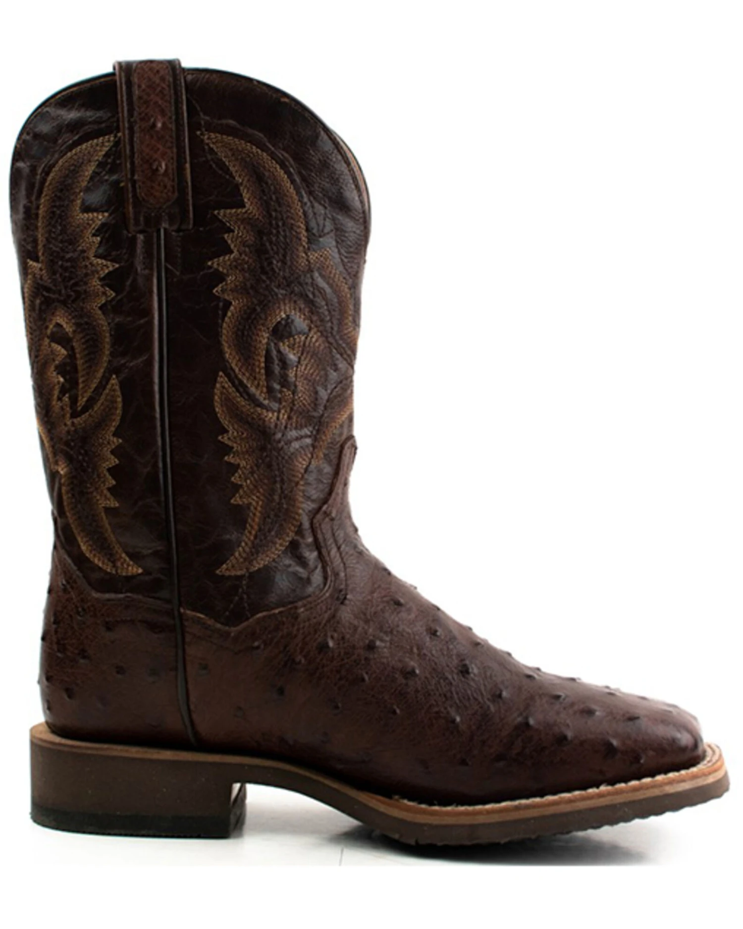Dan Post Men's Alamosa Hand Ostrich Quill Western Boots - Broad Square Toe 4 Dan Post Men's Alamosa Hand Ostrich Quill Western Boots - Broad Square Toe - Image 2