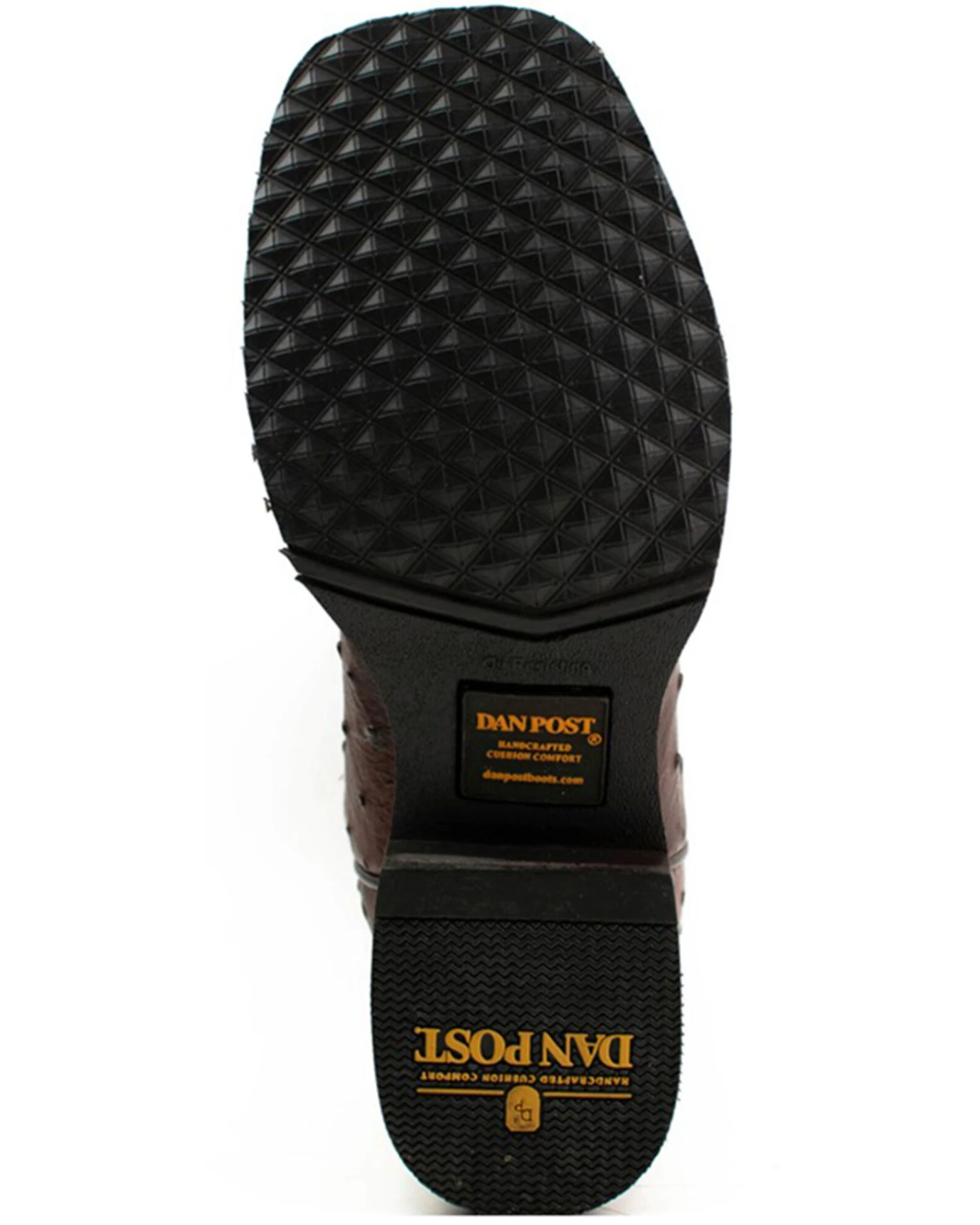 Dan Post Men's Alamosa Hand Ostrich Quill Western Boots - Broad Square Toe 9 Dan Post Men's Alamosa Hand Ostrich Quill Western Boots - Broad Square Toe - Image 7