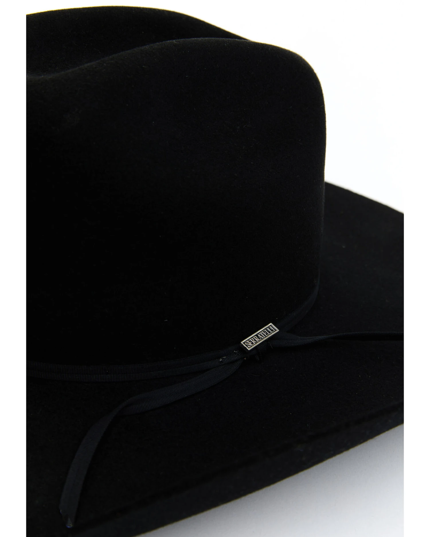 Serratelli Men's 5X Cattleman Two Ply Ribbon Band Felt Western Hat 4 Serratelli Men's 5X Cattleman Two Ply Ribbon Band Felt Western Hat - Image 2