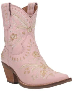 Dingo Women's Floral Western Booties - Snip Toe