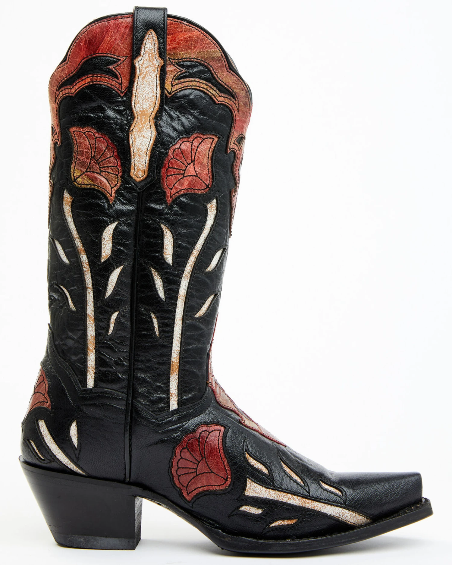 Dan Post Women's Alyssia Floral Leather Tall Western Boots - Snip Toe 4 Dan Post Women's Alyssia Floral Leather Tall Western Boots - Snip Toe - Image 2