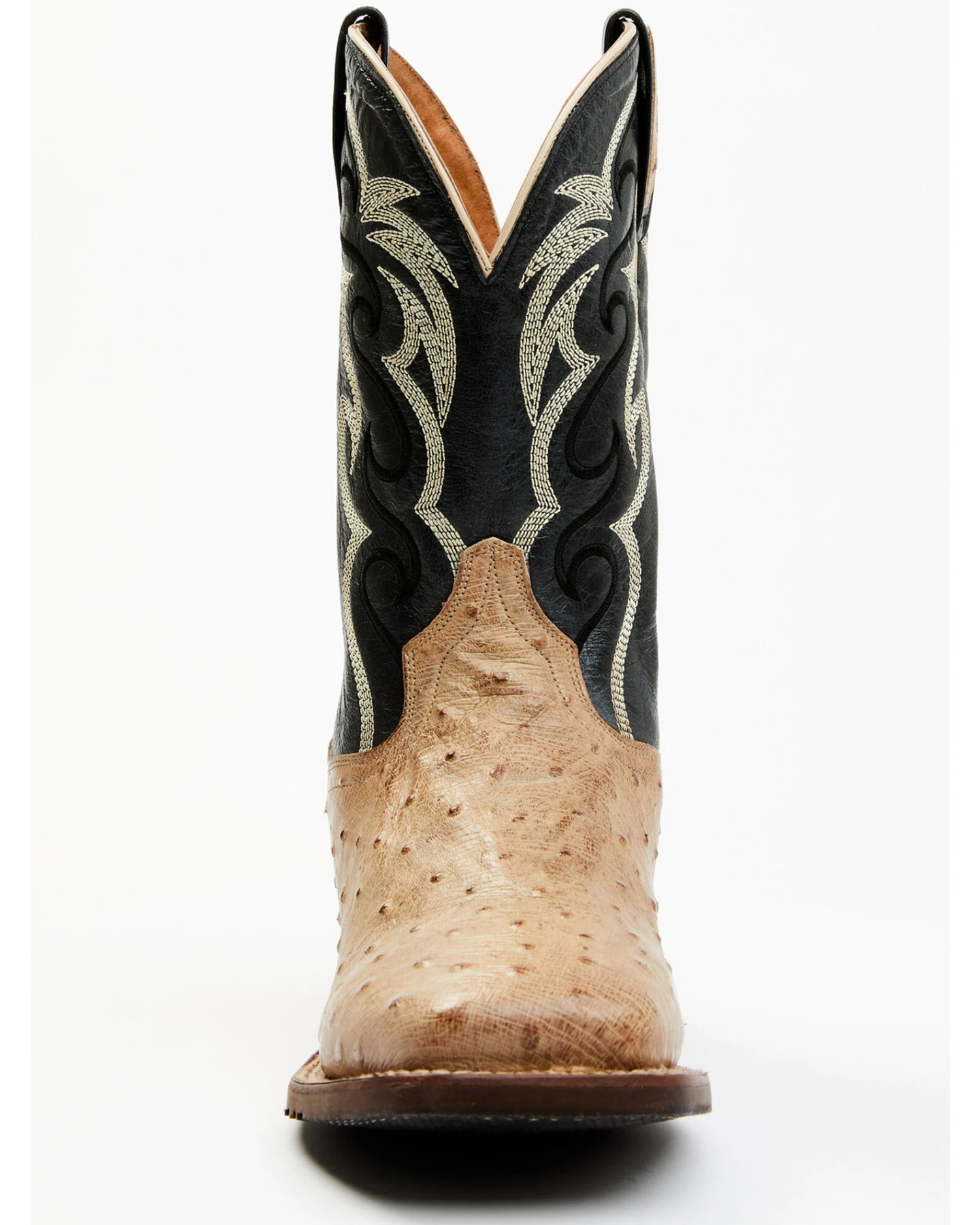 Dan Post Men's Hand Ostrich Quill Western Boots - Broad Square Toe 6 Dan Post Men's Hand Ostrich Quill Western Boots - Broad Square Toe - Image 4