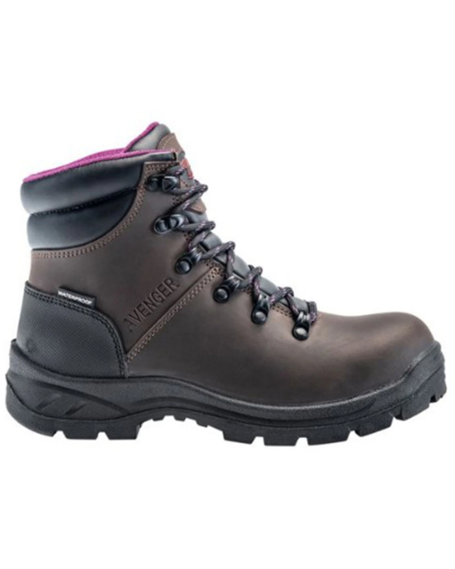 Avenger Women's Builder Mid 6" Lace-Up Waterproof Hiking Work Boot - Steel Toe 4 Avenger Women's Builder Mid 6" Lace-Up Waterproof Hiking Work Boot - Steel Toe - Image 2