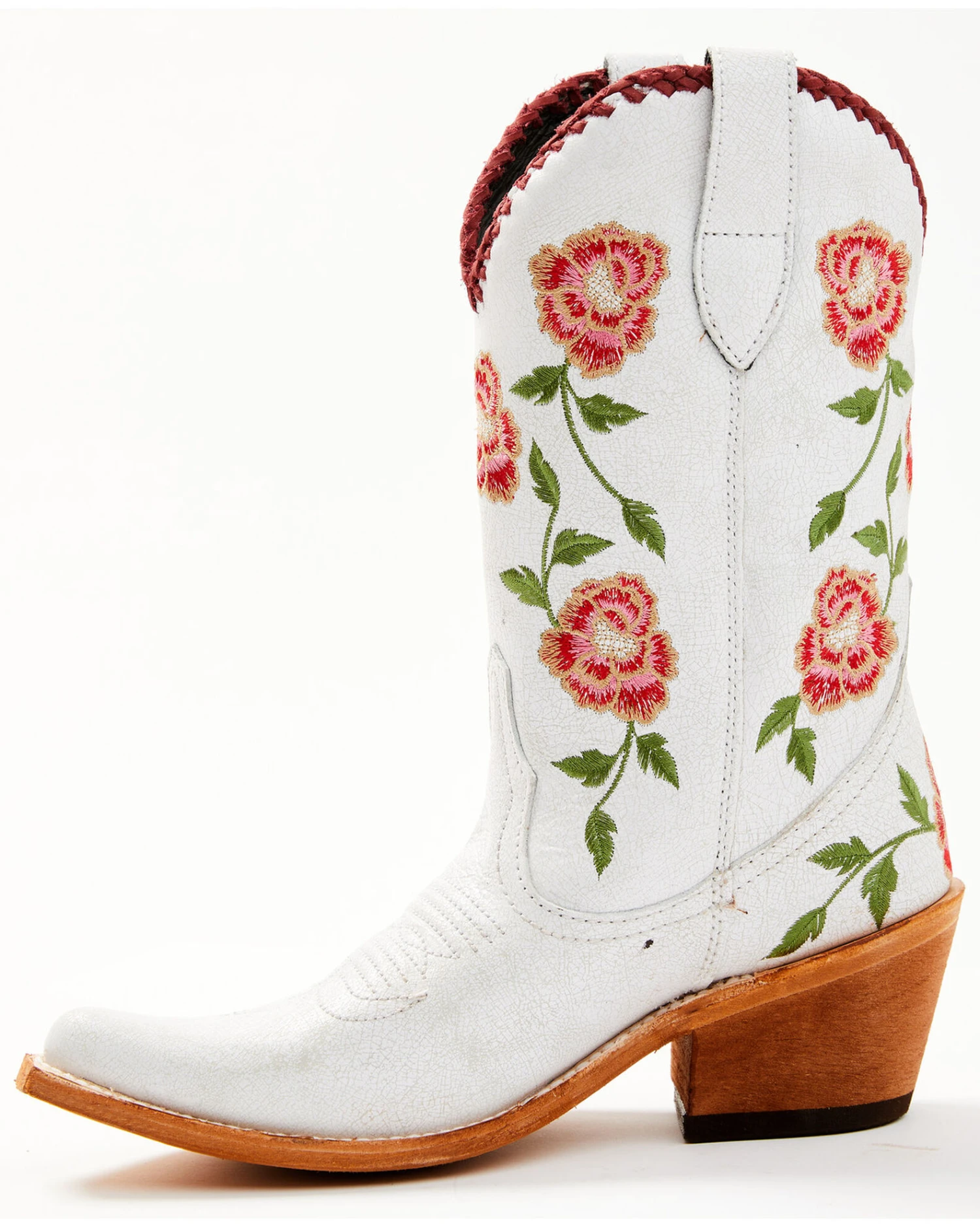 Liberty Black Women's Vicky Floral Embroidered Western Boot - Snip Toe 5 Liberty Black Women's Vicky Floral Embroidered Western Boot - Snip Toe - Image 3