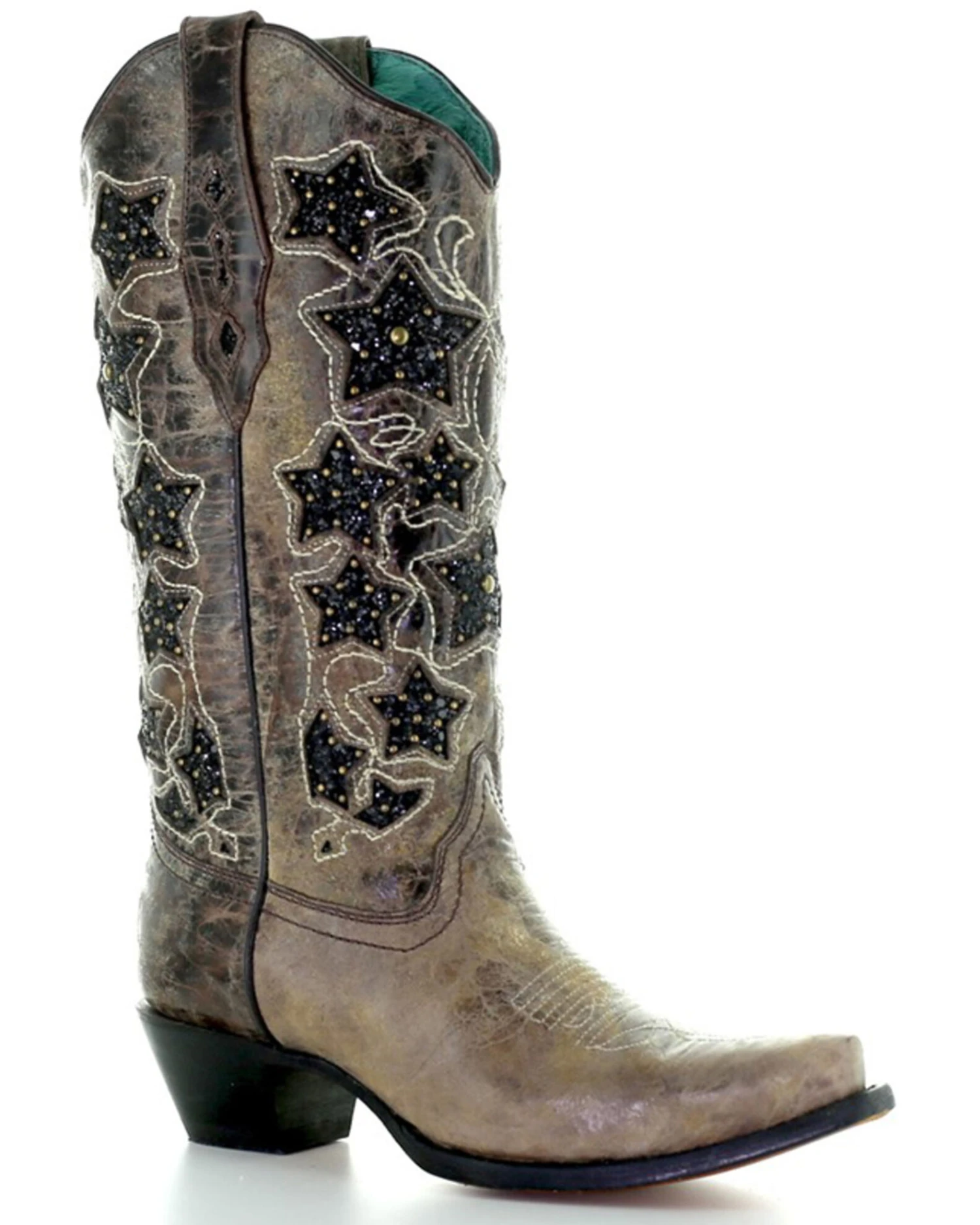 Corral Women's Glitter Star Western Boots - Snip Toe 3 Corral Women's Glitter Star Western Boots - Snip Toe