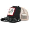 Goorin Bros Men's Black Rooster Patch Ball Cap