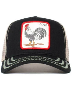 Goorin Bros Men's Black Rooster Patch Ball Cap -Deals ROPER Store 2000384070 001 P3