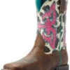 Ariat Girls' Lonestar Rowdy Western Boots - Broad Square Toe 2 Ariat Girls' Lonestar Rowdy Western Boots - Broad Square Toe -Deals ROPER Store 2000384872 200 P1